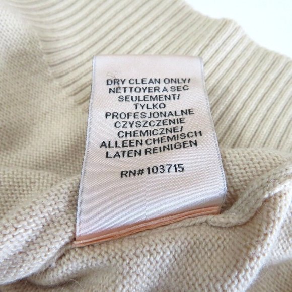 Nanette Lepore Women's Sweater Size M 100% 2 Ply Cashmere Oatmeal Beige - Picture 7 of 13